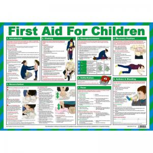 Safety First Aid First Aid for Children Poster A2, Laminated A598