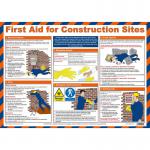 First Aid for Construction Sites Poster, A2 (Laminated) A615