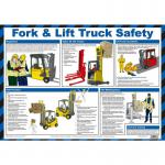 Fork & Lift Truck Safety Poster, A2 (Laminated) A620