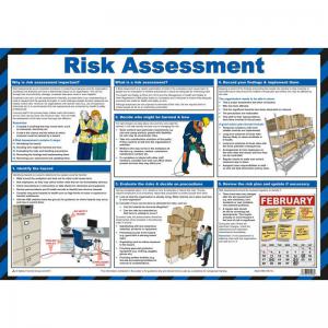 Safety First Aid Risk Assessment Guidance Poster, A2 Laminated A622