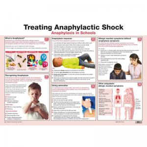 Safety First Aid Treating Anaphylaxis In Schools Poster, A2 Laminated