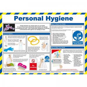 Safety First Aid Personal Hygiene Guidance Poster, A2 Laminated A770