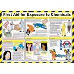 First Aid for Exposure to Chemicals Poster, A2 (Laminated) A791