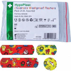 Safety First Aid Children Washproof Plasters 20 D3900