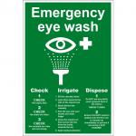 Emergency Eye Wash Sign E435