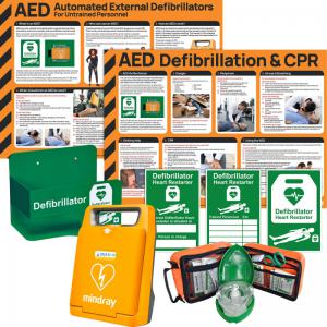 Mindray C1A Fully Automatic AED Bundle with Wall Bracket K3048