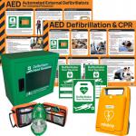 Mindray C1A Fully Automatic AED Bundle with Cabinet K3049