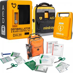 Mindray C1A AED Bundle with HypaGuard Outdoor Cabinet K3056