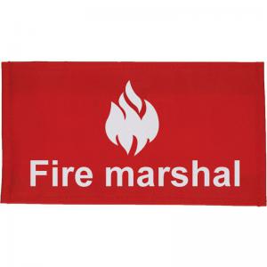 Safety First Aid Fire Marshal Arm Band Red Q2661