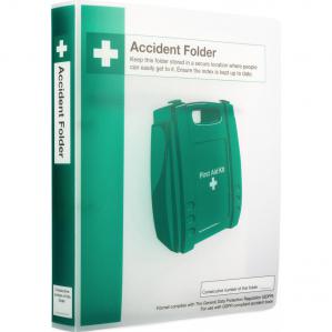 Safety First Aid Accident Book Folder Q3210