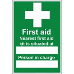 Nearest First Aid Kit Sign S3006