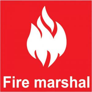 Safety First Aid Fire Marshal Helmet Sticker S3012PK10