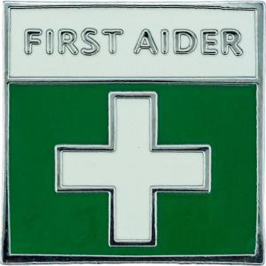 Safety First Aid First Aider Badge Metal S3015