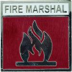 Fire Marshall Badge Metal S3168