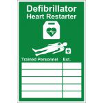 AED Trained Persons Sign S3215R