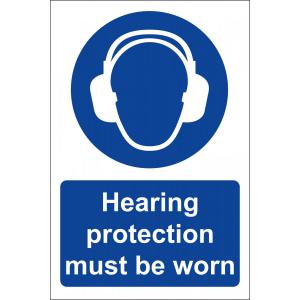 Safety First Aid Hearing Protection Sign SS2003R