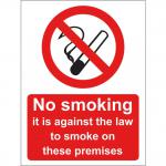 No Smoking Sign, Rigid, SS6201R