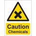 Caution Chemicals Sign SS7003S