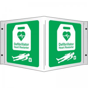 Safety First Aid AED 3D Sign SS8002R