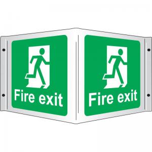 Safety First Aid Fire Exit 3D Sign SS8003R