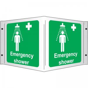 Safety First Aid Emergency Shower 3D Sign SS8035R