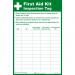 First Aid Kit Inspection Tag STAG001