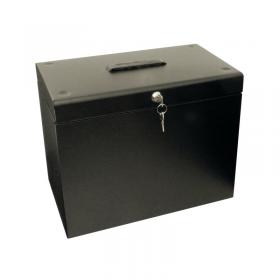 Cathedral Metal File Box Home Office A4 Black A4BK SG20001