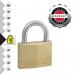 Master Lock 50mm Brass Padlock with 2 Keys 150EURD SG209301