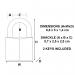 Master Lock 50mm Brass Padlock with 2 Keys 150EURD SG209301