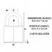 Master Lock 60mm Brass Padlock with 2 Keys 160EURD SG209303