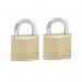 Master Lock 30mm Brass Padlock with 2 Keys (Pack of 2) 130EURT SG219322