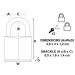 Master Lock 30mm Brass Padlock with 2 Keys (Pack of 2) 130EURT SG219322