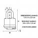 Master Lock Weather Tough Padlock with 2 Keys 7804EURD SG294241