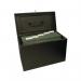 Cathedral Metal File Box Home Office Foolscap Black HOBK SG33100