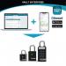 Master Lock Outdoor Bluetooth Padlock Black 4401EURLHEC SG36522