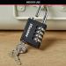 Master Lock Combi Padlock With Override Key Black 7641EURDBLK SG94524