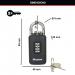 Master Lock Combi Padlock With Override Key Black 656EURDBLK SG94525