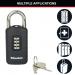 Master Lock Combi Padlock With Override Key Black 656EURDBLK SG94525