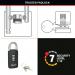 Master Lock Combi Padlock With Override Key Black 656EURDBLK SG94525