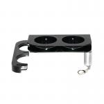 M System Black Double Bracket 165x50x85mm (Pack of 2) SUPCJSI008 SGL18614