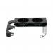 M System Black Double Bracket 165x50x85mm (Pack of 2) SUPCJSI008 SGL18614