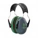 Sonis 1 Ear Defenders With Over Moulded Headband Dark Grey CupExtra Visibility Green Plate (Snr 27) 415193