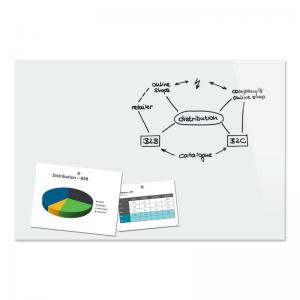 BeBoard Magnetic glass board - 90 x 60 cm - white B1300