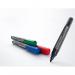 SIGEL BA010 Board markers - wipeable with a damp or dry cloth - blackblueredgreen - round nib - 2-3 mm - 4 piece - for white glass magnet boards, w BA010