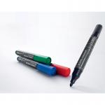 SIGEL BA010 Glassboard markers - wipeable with a damp or dry cloth - black, blue, red, green - round nib 2-3 mm - 4 pcs. - for white glass magnet boar BA010