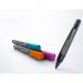 SIGEL BA011 Board markers - wipeable with a damp or dry cloth - blackturquoisemagentaorange - round nib - 2-3 mm - 4 piece - for white glass magnet BA011