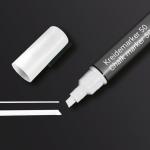 SIGEL BA181 Chalk markers M - wipeable with a damp or dry cloth - white - chisel tip - 1-5 mm - 1 piece - for smooth glass surfaces, sealed surfaces BA181