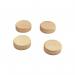 SIGEL BA210 Wooden magnets - round - 14 Bl. (A4, 80 gsm) - ? 33 mm - beige - 4 pcs. BA210