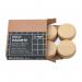 SIGEL BA210 Wooden magnets - round - 14 Bl. (A4, 80 gsm) - ? 33 mm - beige - 4 pcs. BA210