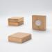 SIGEL BA211 Wooden magnets - square - 14 Bl. (A4, 80 gsm) - 3.3 x 3.3 cm - beige - 4 pcs. BA211
